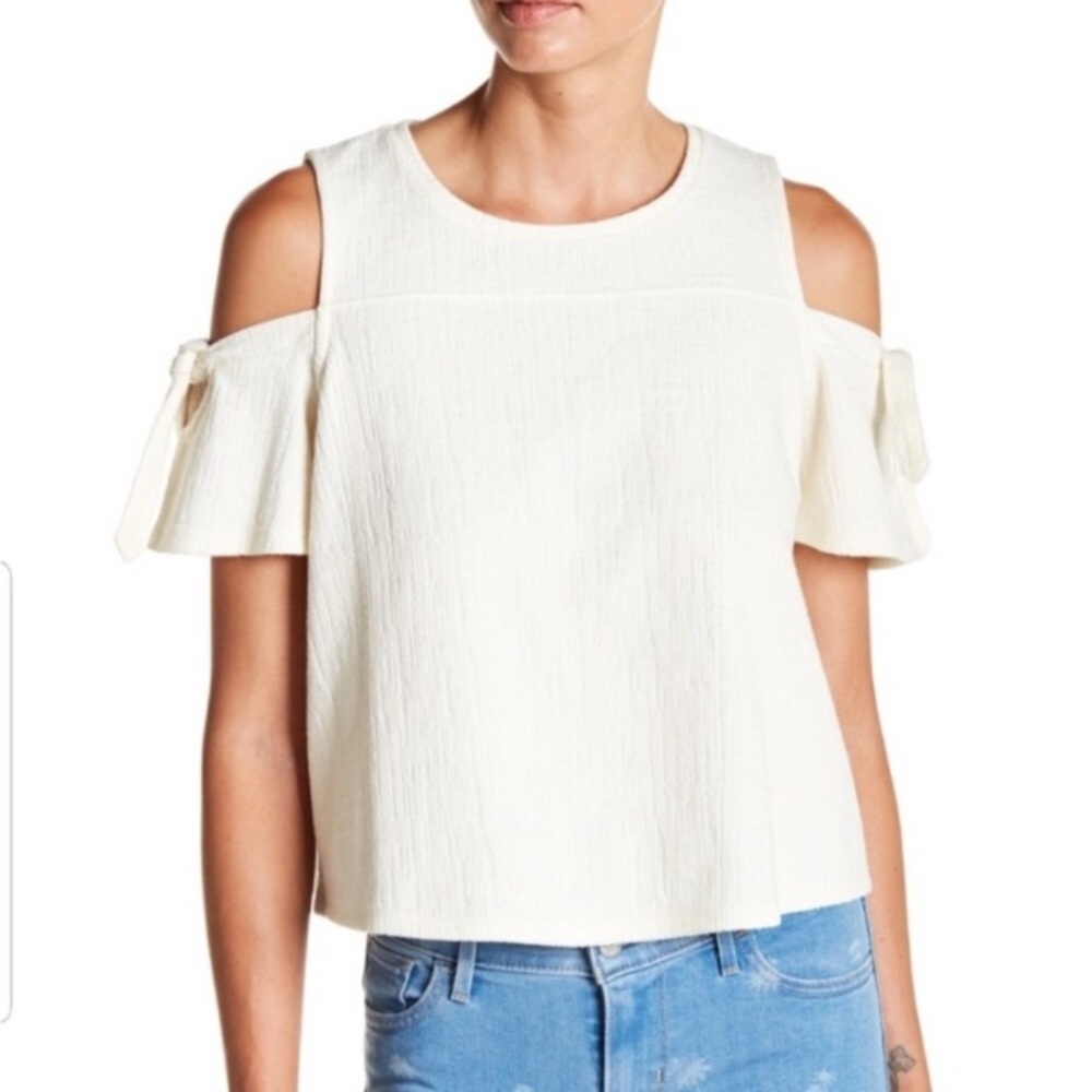 Madewell Skylark Cold Shoulder Shirt. XS